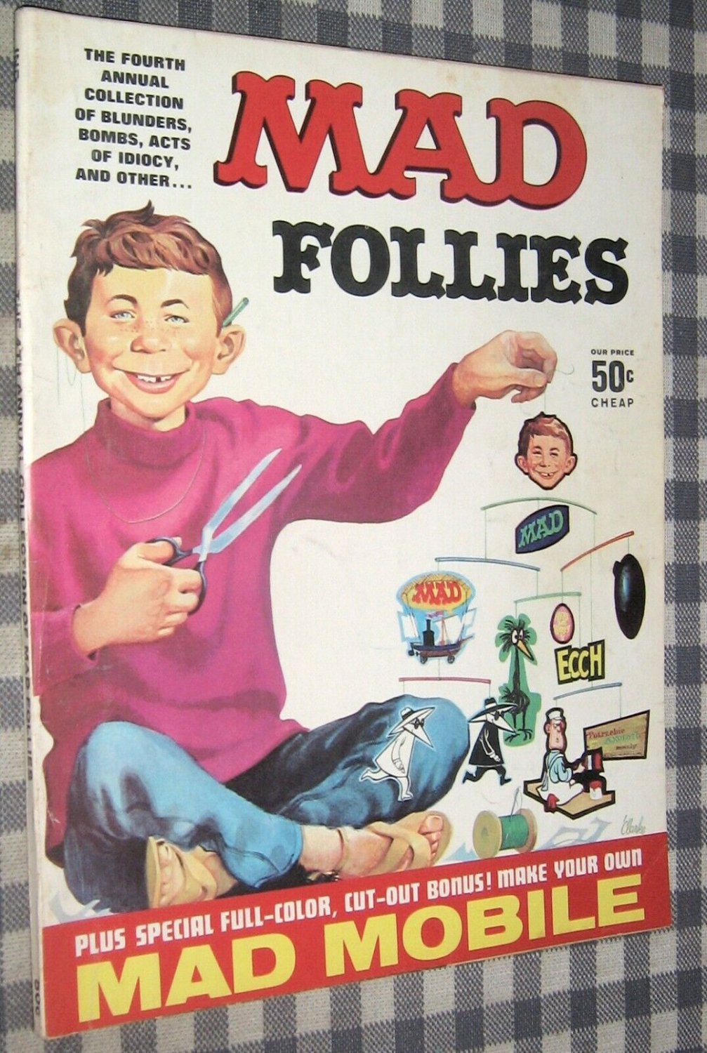Vintage Mad Magazine, 1966, 4th Annual Follies, No Mobile Insert