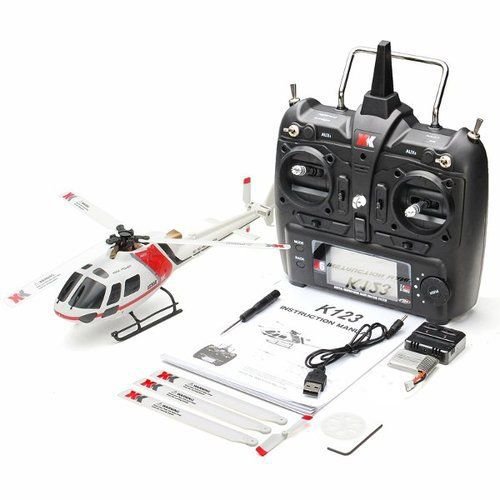 Outdoors RC Helicopter RTF XK K123 6CH Brushless AS350 3D6G System