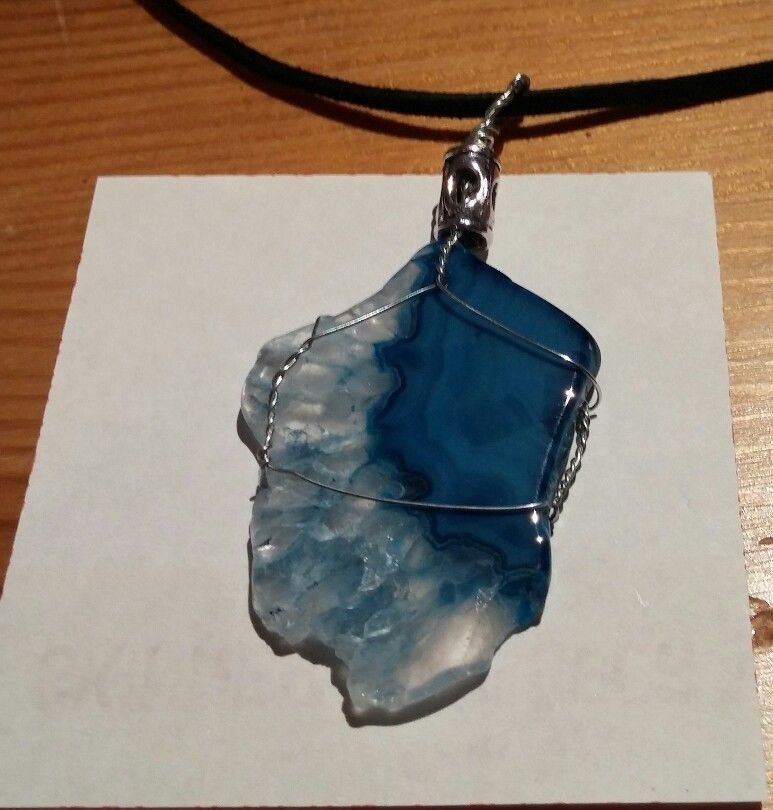 Sky Blue Agate pendant