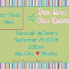 Birth Announcement Sample 2