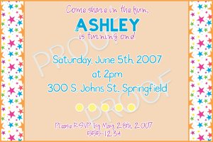 Birthday Invitation Sample