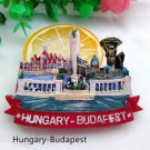 3D World Tour Souvenir Fridge Magnet -Budapest Hungary