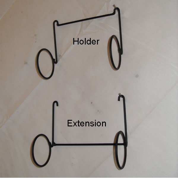 Rolling Pin Hanger Holder Country Wrought Iron Amish Handmade