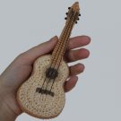 Crochet guitar guitar figure guitar sculpture guitar miniature stuffed guitar