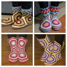 Handmade women house slippers slipper boots ladies hard sole boots slippers
