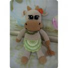 Cow stuffed animal stuffed cow toys handmade stuffed cow handmade toys knit cow