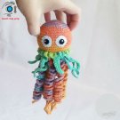 Crochet jellyfish organic soft toys for babies hand squeeze ball sea creatures