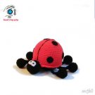 Crochet ladybug crochet ladybird organic soft toy developmental dexterity
