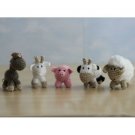 amigurumi crochet farm animals set toys for toddlers pretend play activities
