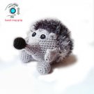 Crochet hedgehog small soft toy hand exercise squeeze ball handmade baby toy