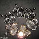 (6) set LA Reserve Silver Plate condiment serving plates By H.Beard