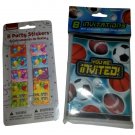 Unique Celebrate 8 Sport Invitations and Celebrate 8 Party Stickers NEW (Mixed Lot)