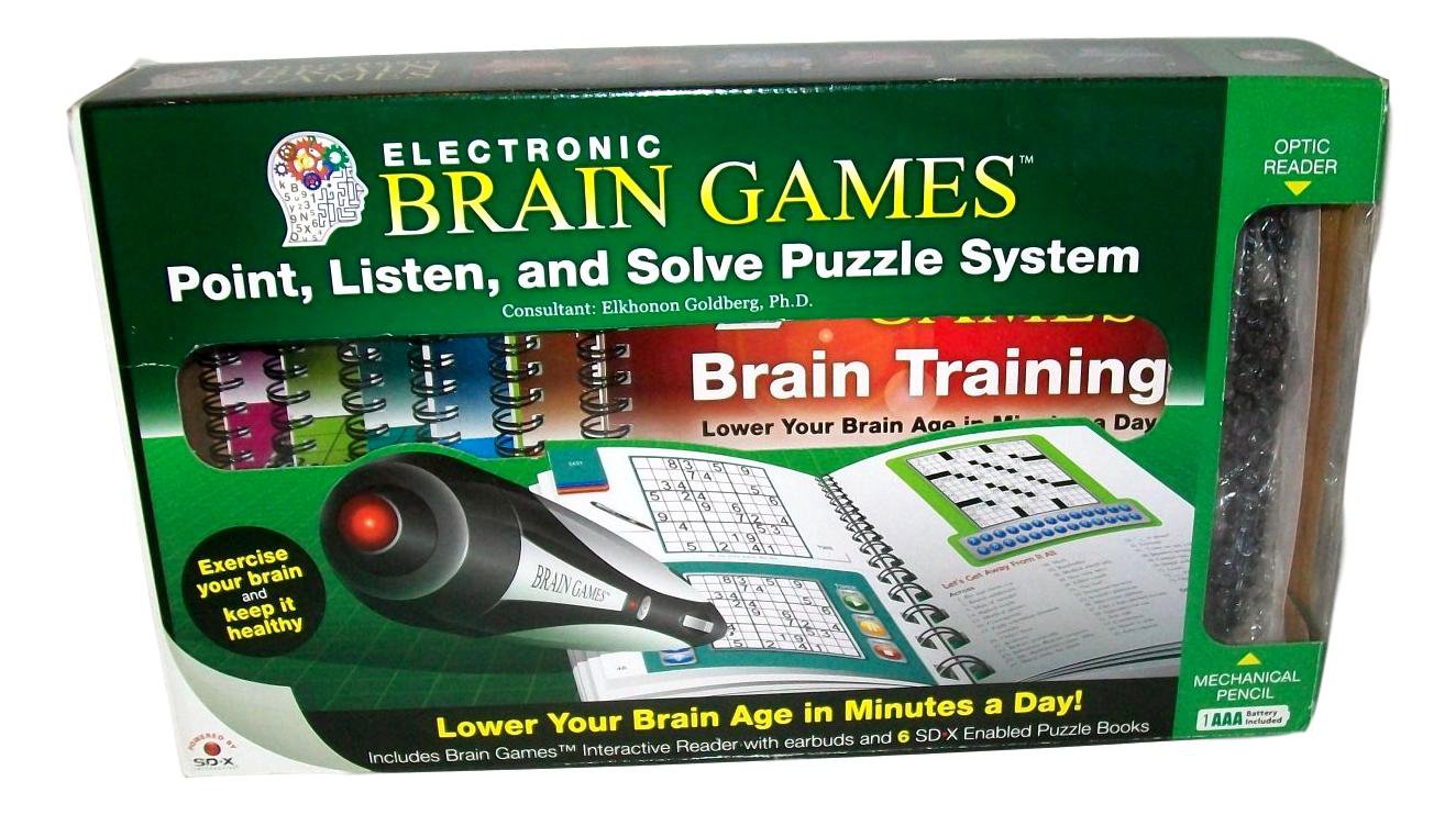 Electronic Brain Games Complete, Point Listen, and Solve Puzzle System.