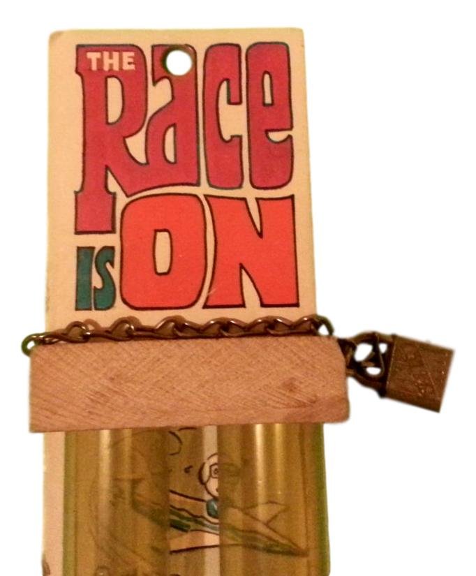 "The Race is On" Double Tubed Bank 1978  (Vintage / Never Used)