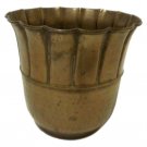 Vintage Fluted Top Brass Vase Unpolished (Used)