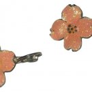 Pink Flowers Earrings A14