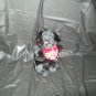 Black Valentine Bear With Red Heart "Kisses" and Bow
