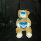 Valentine Bear with Blue Heart Noise and Heart in Paws