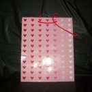 Pink and Red Hearts Gift Bags with Red Lace Handles.