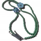 Junk Jewelry - Flower Turquoise Beads Necklace