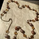 Junk Jewelry - Multi Color Browns Beads Necklace
