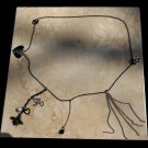 Junk Jewelry -  The 5 Charm Belly Lace Chain