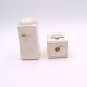 2  Big  White  Vintage Salt & Pepper Shaker - 1960's with Free, Fast Shipping!