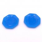 2 Blue Saucer  Dish  Ware with Round Design Vintage 1960