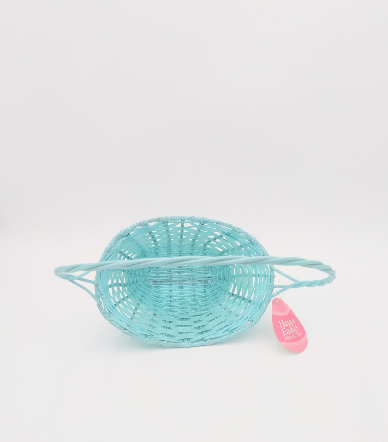 Retro Woven Vinyl Easter Basket Holiday Crafting Supply Tag Date 03.23rd