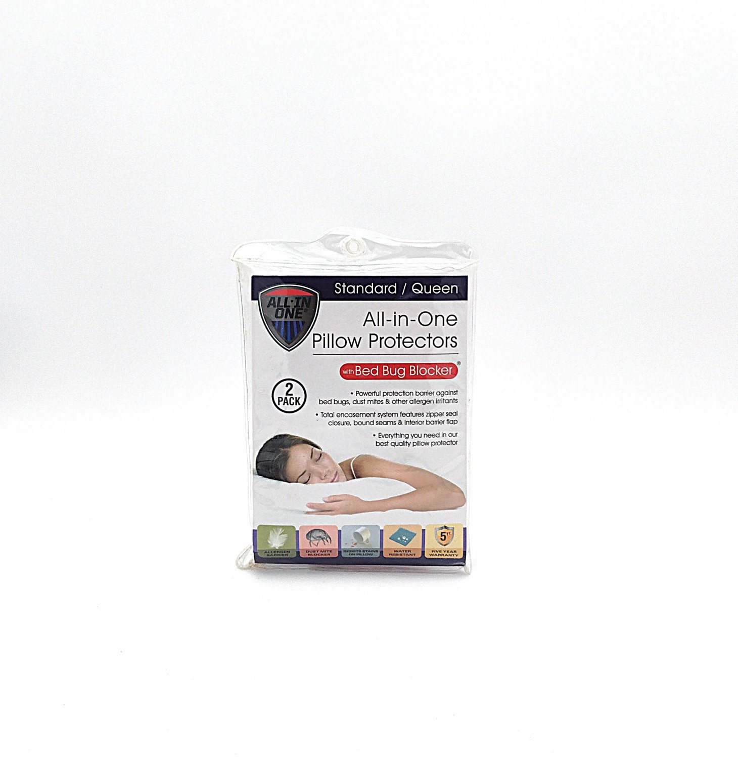 All-in-One Pillow Protector &acirc;�� Bed Bug Blocker, 2-Pack, Ultimate Protection