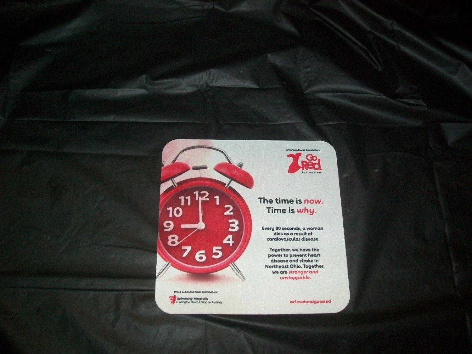 Go Red for Women Mouse Pad Non-Slip Rubber Bottom Mouse Pad.