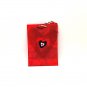 Red White and Black Shaped Hearts with Red Glitter and Heart Gem Ribbon Handles