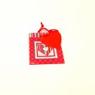 Pink and Red Multi Colors Polka dot Striped Gift Bag Pink and Red Multi Colors Polka dot Striped Gift Bag