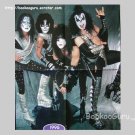 KISS  4-page foldout, Poster, Pin-up, 2-sided, Gene Simmons, Ace, Paul, Peter, Eric Carr, BooKooGuru