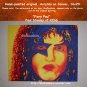 Fiery Paul, Paul Stanley, KISS, Hand-painted original, Acrylics on Canvas, 16x20, BooKooGuru