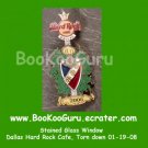 Hard Rock Cafe Dallas Texas, Stained Glass Pin #1, Torn Down, Rare, Limited Edition 300 ! BooKooGuru