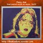 Fiery Ace, Ace Frehley, KISS, Hand-painted original, Acrylics on Canvas, 16x20, BooKooGuru