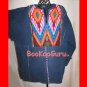 Southwest Denim Shirt, Hand-sewn Decoration, Pull-over, Vintage Clothing