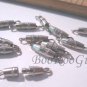 Dozen Barrel Clasps, Silver Tone, Size 1/2 inch, Make Jewelry