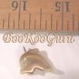 Gold Dophin Charm or Pendant, Fiber Optic Glass, Great Detail, Make Jewelry, BooKooGuru