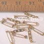 Dozen (12) Pin Backs, Gold Tone, Glue On, Vintage, Make Jewelry, BooKooGuru