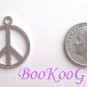 Charm, Peace Sign Charm, Silver Tone, Pendant, Make Earrings, Simple Design, Peace Sign, BooKooGuru