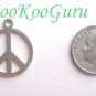Charm, Peace Sign Charm, Silver Tone, Pendant, Make Earrings, Simple Design, Peace Sign, BooKooGuru
