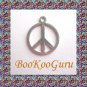 Charm, Peace Sign Charm, Silver Tone, Pendant, Make Earrings, Simple Design, Peace Sign, BooKooGuru