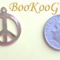 Charm, Peace Sign Charm, Gold Tone, Pendant, Make Earrings, Simple Design, Peace Sign, BooKooGuru