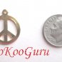 Charm, Peace Sign Charm, Gold Tone, Pendant, Make Earrings, Simple Design, Peace Sign, BooKooGuru