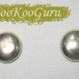 Gold Button Earrings, Post style, Vintage, BooKooGuru
