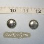 Gold Button Earrings, Post style, Vintage, BooKooGuru