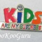 Vintage estate Brooch, Pin, Goldtone, "Kids Are My Business", Teacher, BooKooGuru