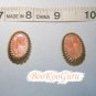 Coral Swirl Earrings, Post Style, Goldtone, Rare, Vintage, Estate